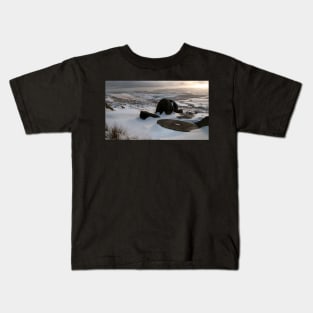 Millstones at Stanage Edge Kids T-Shirt